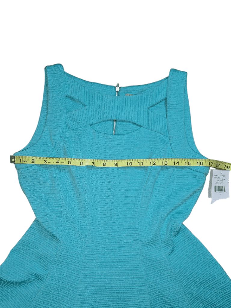 Women's Danny & Nicole Fit & Flare Aqua Green Dress Size 6