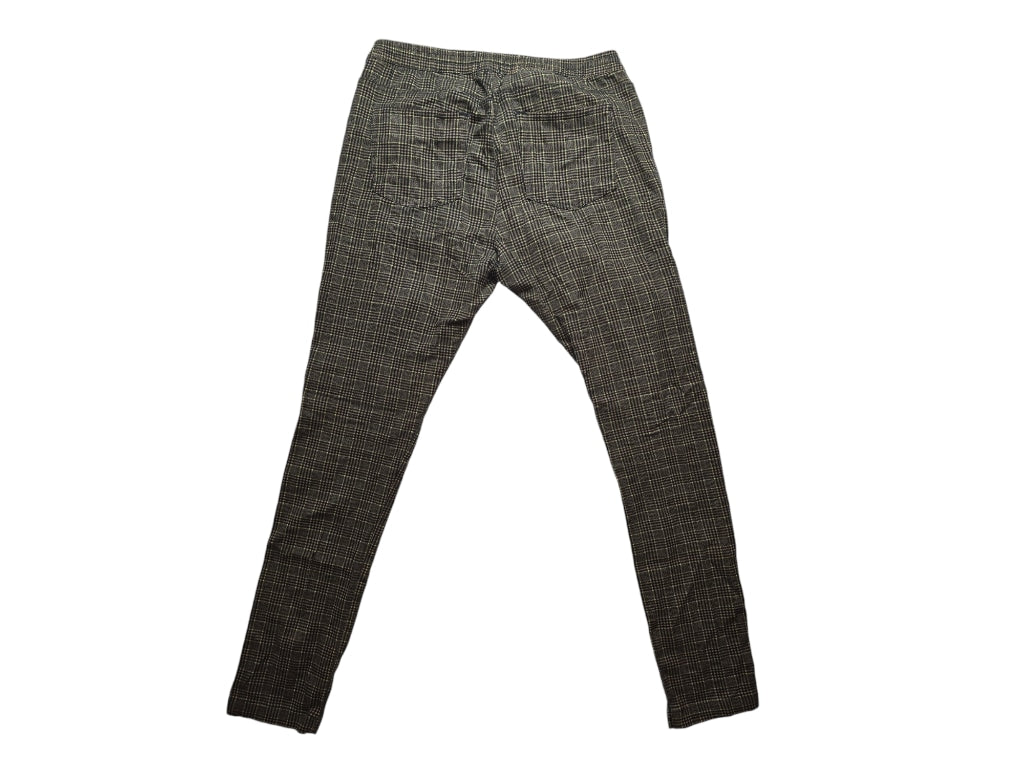 Men's Urban Outfitters Tartan Brown Plaid Skinny Pants Size 32