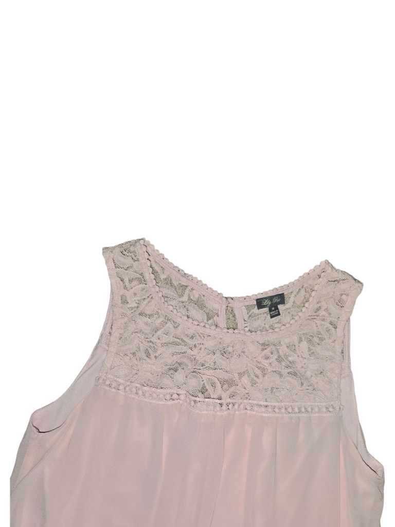 Lily Rose Pink Lace Baby Doll Dress Size M