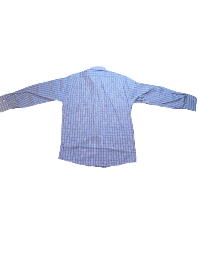 Men's Burberry Blue and White Gingham Button Down Shirt Size 15 1/2 (33)