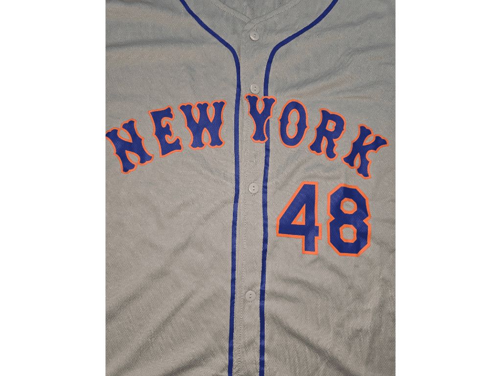 2021 New York Mets Jacob DeGGrom Gray Baseball Jersey Size XL