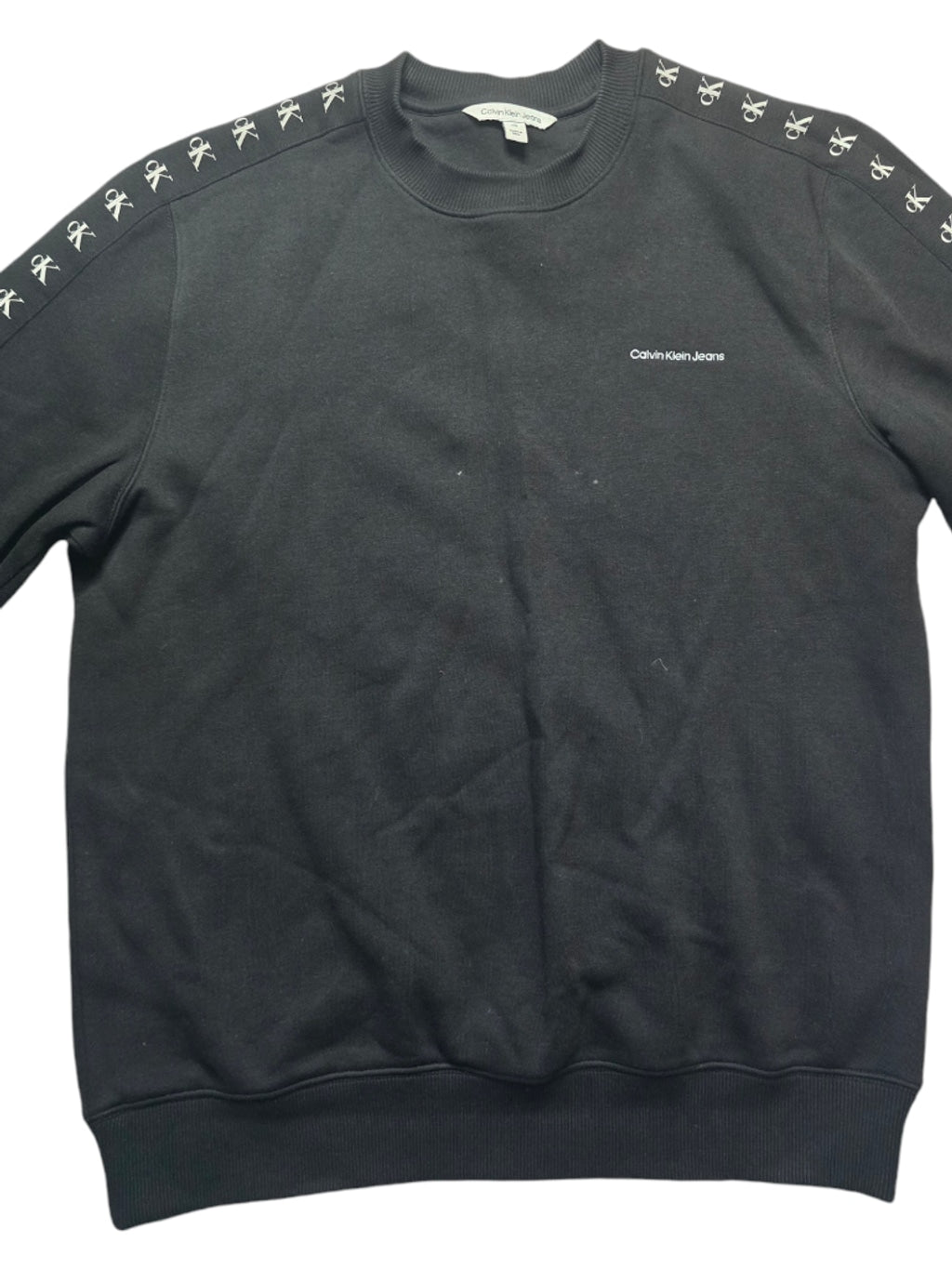 Men's Calvin Klein Jeans Pullover Crew neck Sweatshirt L Black