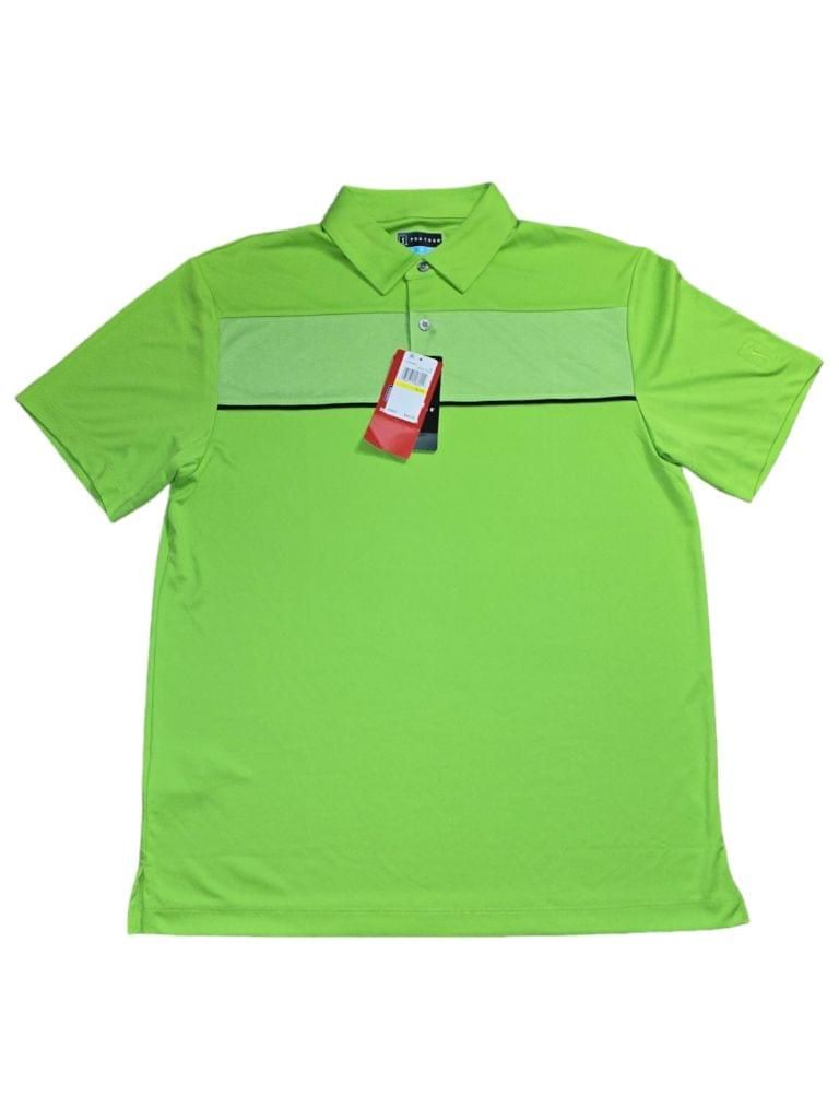 Men's PGA TOUR Jasmine Green Golf Polo Shirt Size M MSRP $60
