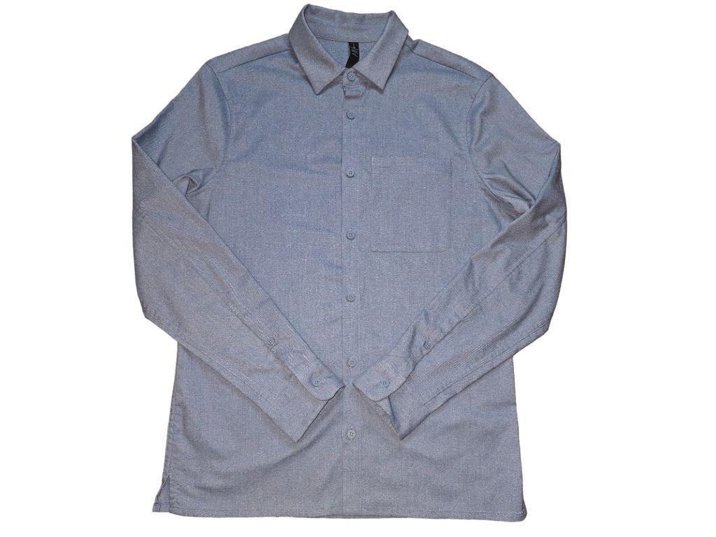 Men's Lululemon Blue Long Sleeve Button Down Shirt Size SMALL