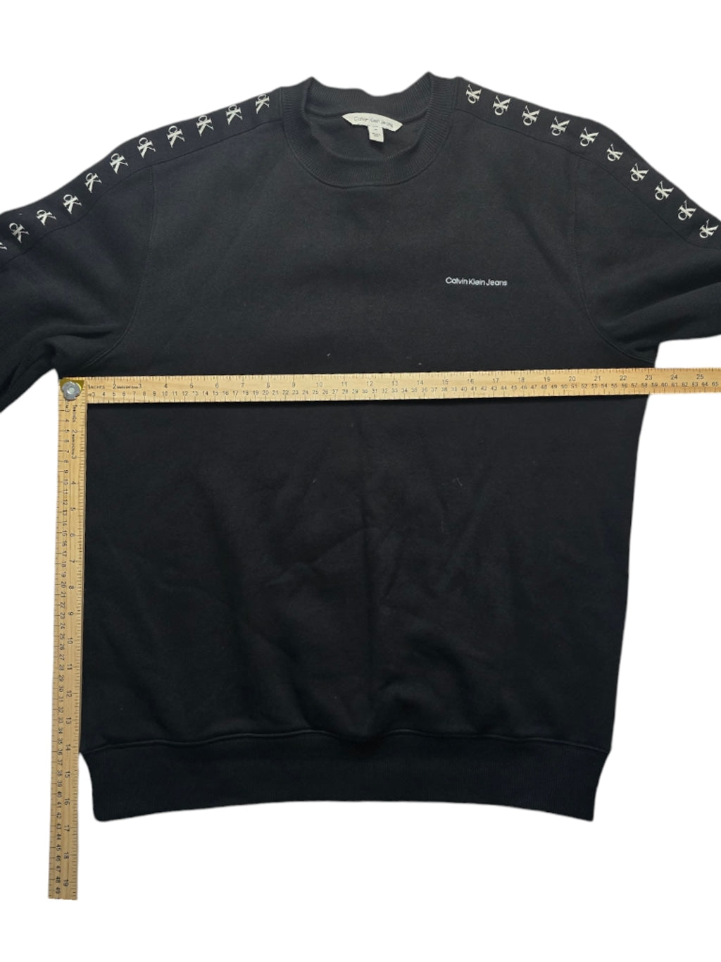 Men's Calvin Klein Jeans Pullover Crew neck Sweatshirt L Black