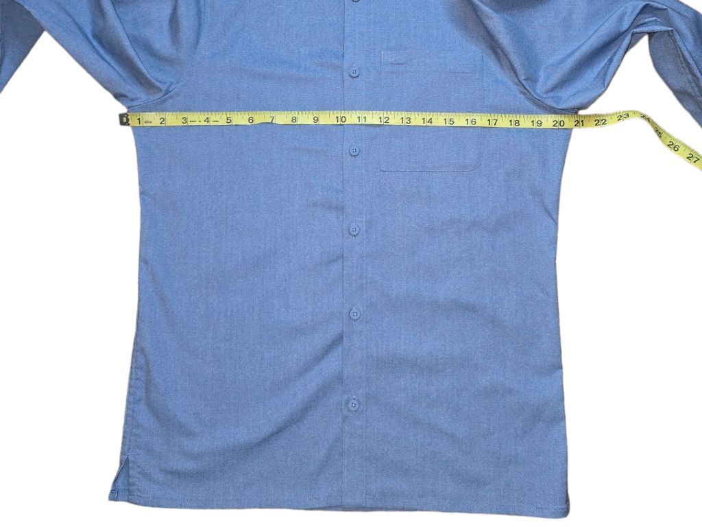 Men's Lululemon Blue Long Sleeve Button Down Shirt Size SMALL