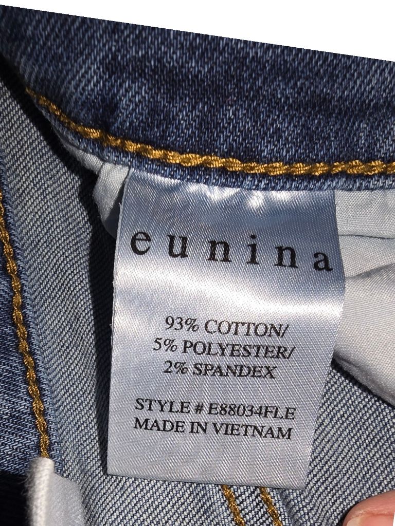 Eunina Rocky High Rise Boyfriend Jeans Size 9 Blue