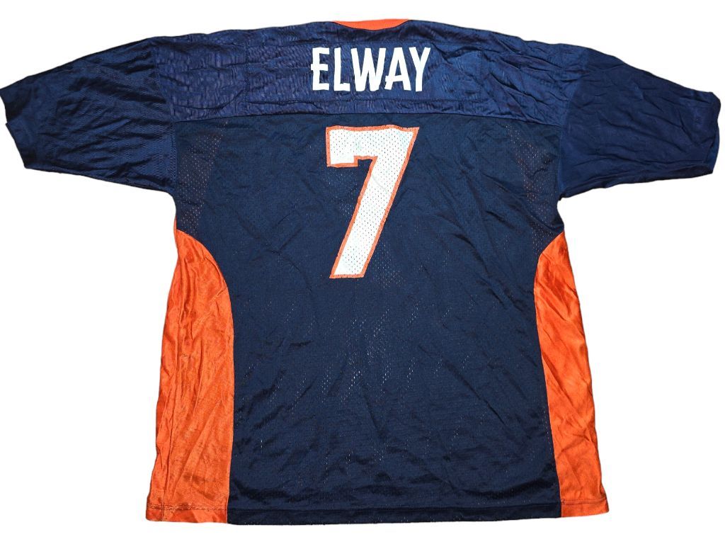 Vintage 90s John Elway Denvor Broncos Champion NFL Football Jersey Size 52