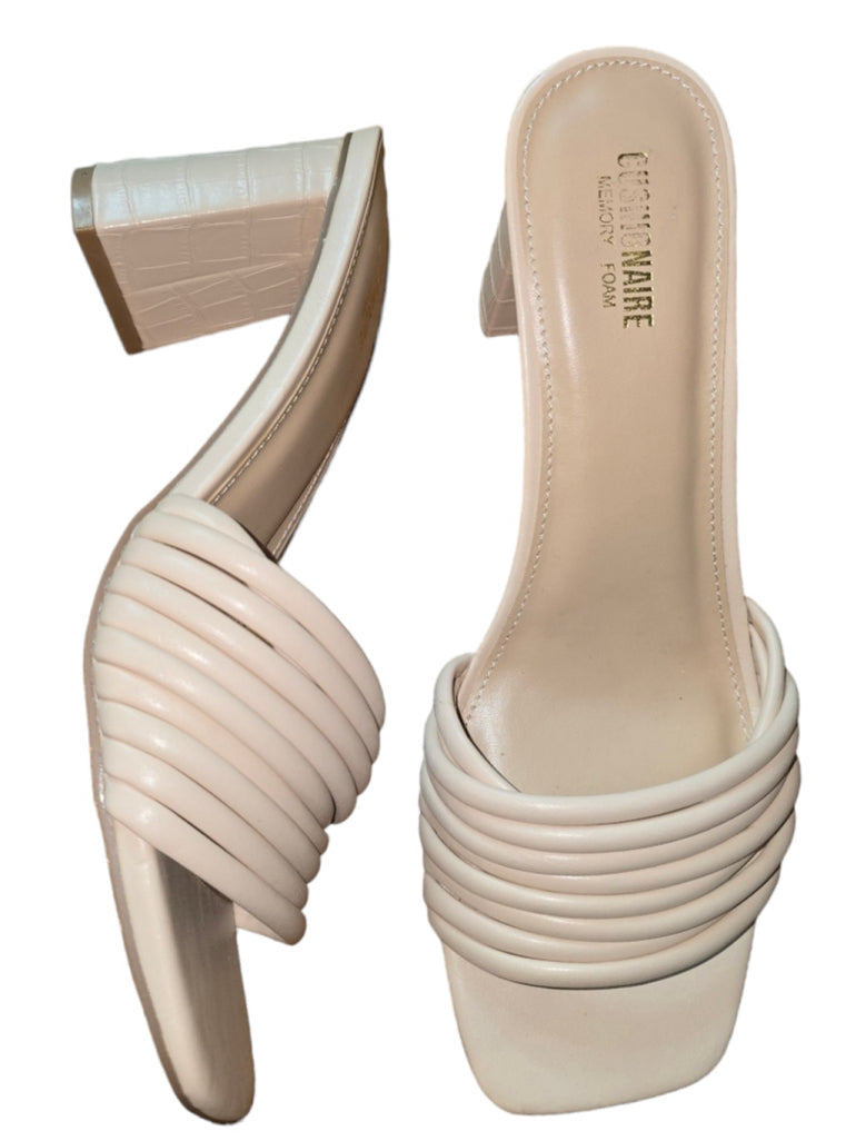 Women's DOLCE VITA Priana Heels Cream 9 Slip On Block Heel