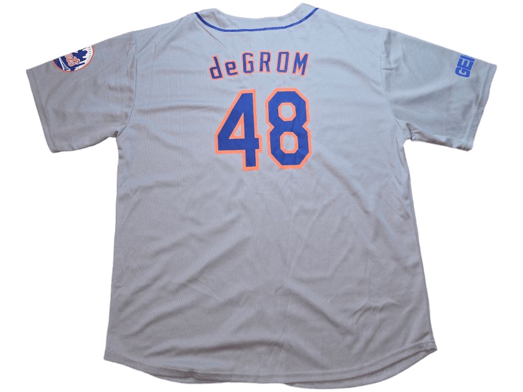 2021 New York Mets Jacob DeGGrom Gray Baseball Jersey Size XL