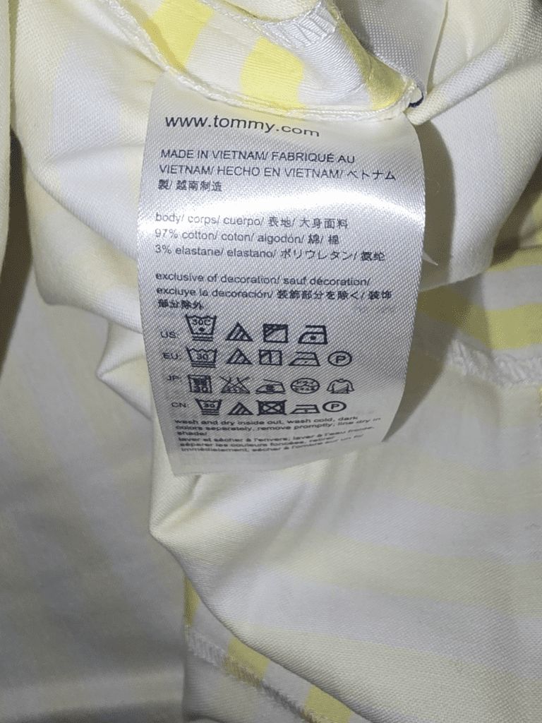 Women's Tommy Hilfiger Yellow Beige White Striped Dress Size 4 NWT MSRP $119.99