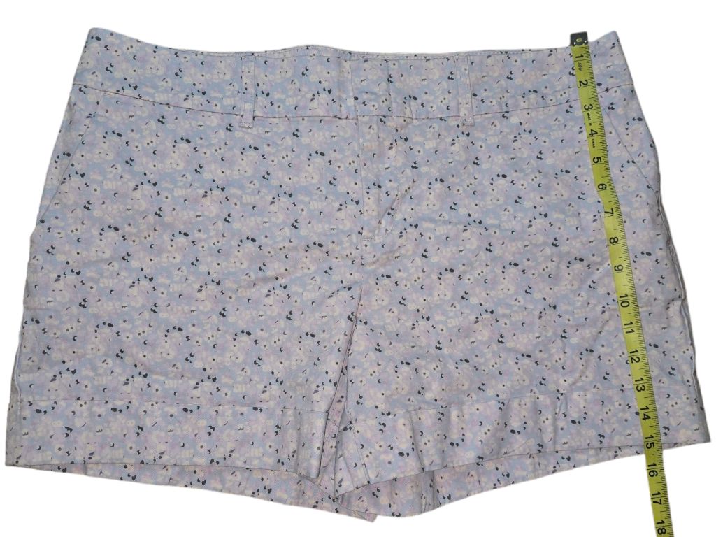 Women's Tommy Hilfiger Floral Shorts Size 16 Purple Blue