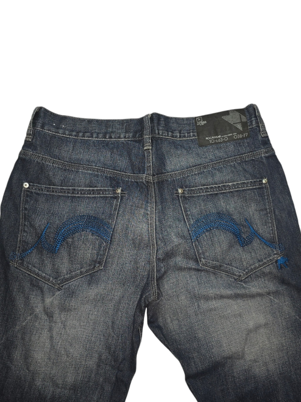 Vintage Y2K Men's Rocawear Regular Fit Jeans Blue 38