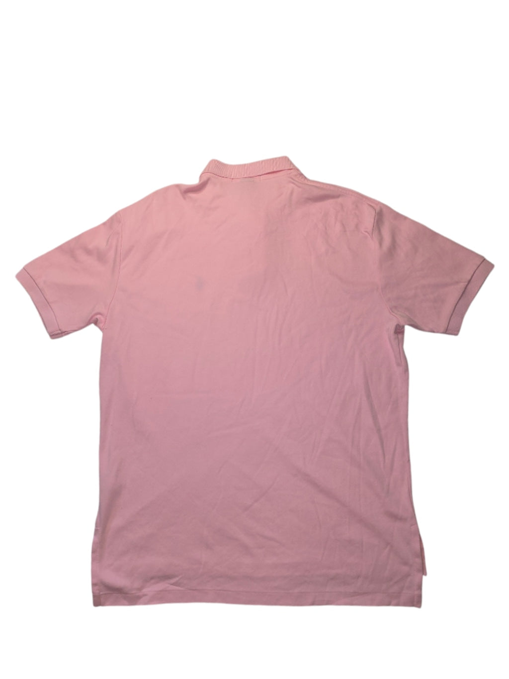 Men's Polo Ralph Lauren Pink Polo Shirt Size L Pony Classic Fit Lightweight