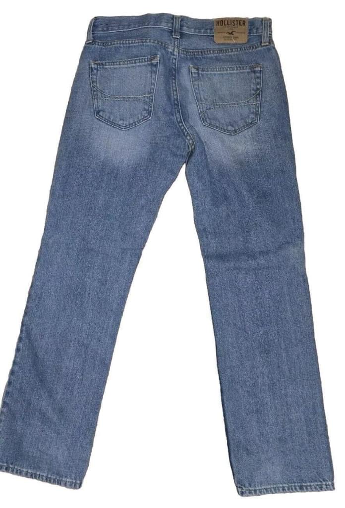 HOLISTER BUTTON FLY CLASSIC STRAIGHT BLUE DENIM JEANS 29X30