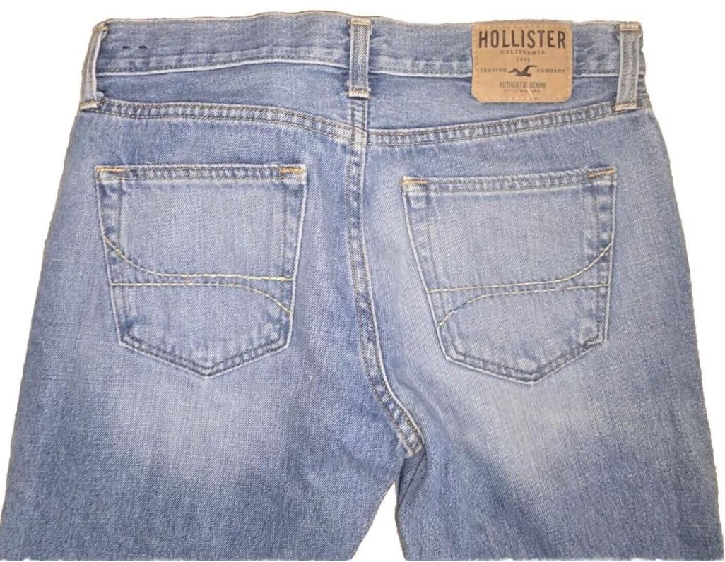HOLISTER BUTTON FLY CLASSIC STRAIGHT BLUE DENIM JEANS 29X30