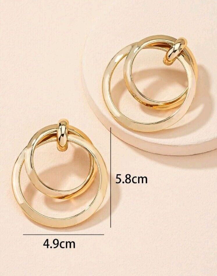 Earrings Round Drop Earrings In Yellow Gold