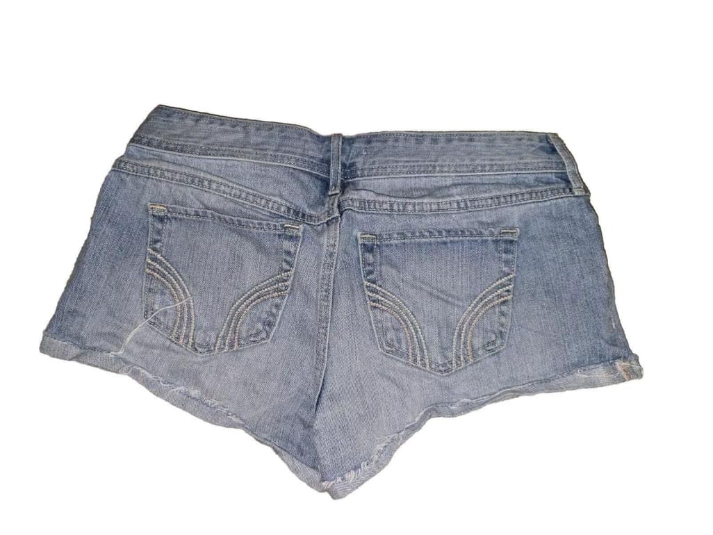 Y2K Hollister Low Rise Jean Distressed Short-shorts Denim Short Size 7