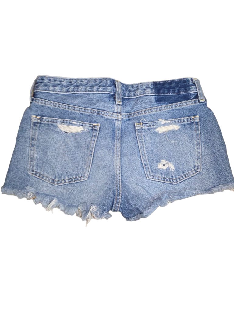 Abercrombie & Fitch Harper Low Rise Shorts Size 4/27 Distressed Jean Shorts