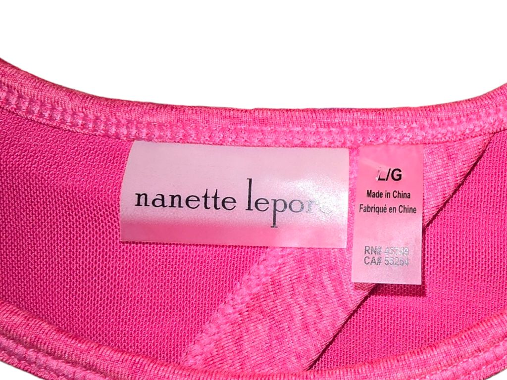 Nannette Lepore Pink Paisley Active Dress Built In Bra LARGE