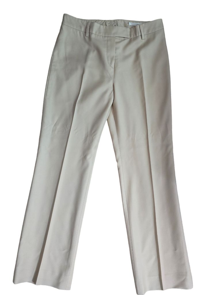 Bernard Zins Paris Cashmere Tan Straight Leg Pants Size 6