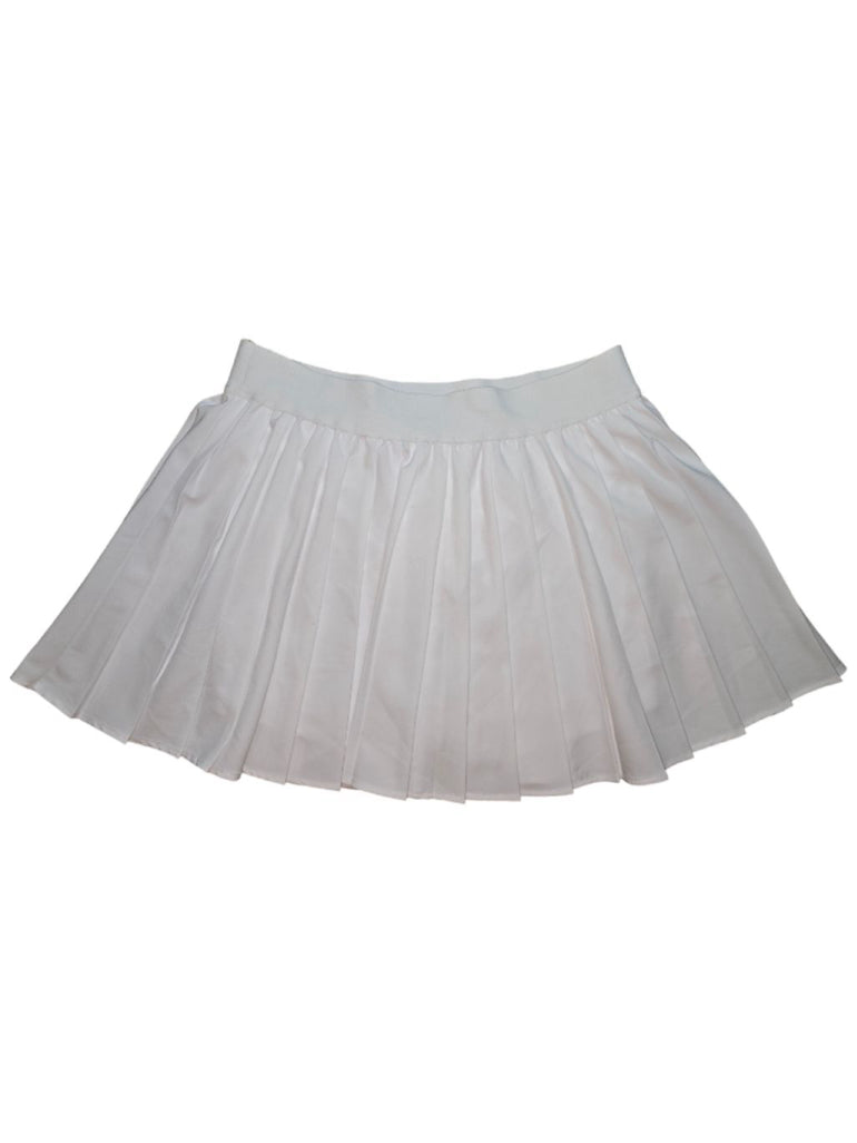 Women's Ultra Flirt White Pleated Tennis Skirt - Size L Skort