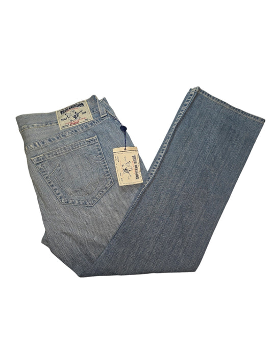 Men's True Religion Straight Jeans, Blue, Size 42 *MSRP $253*