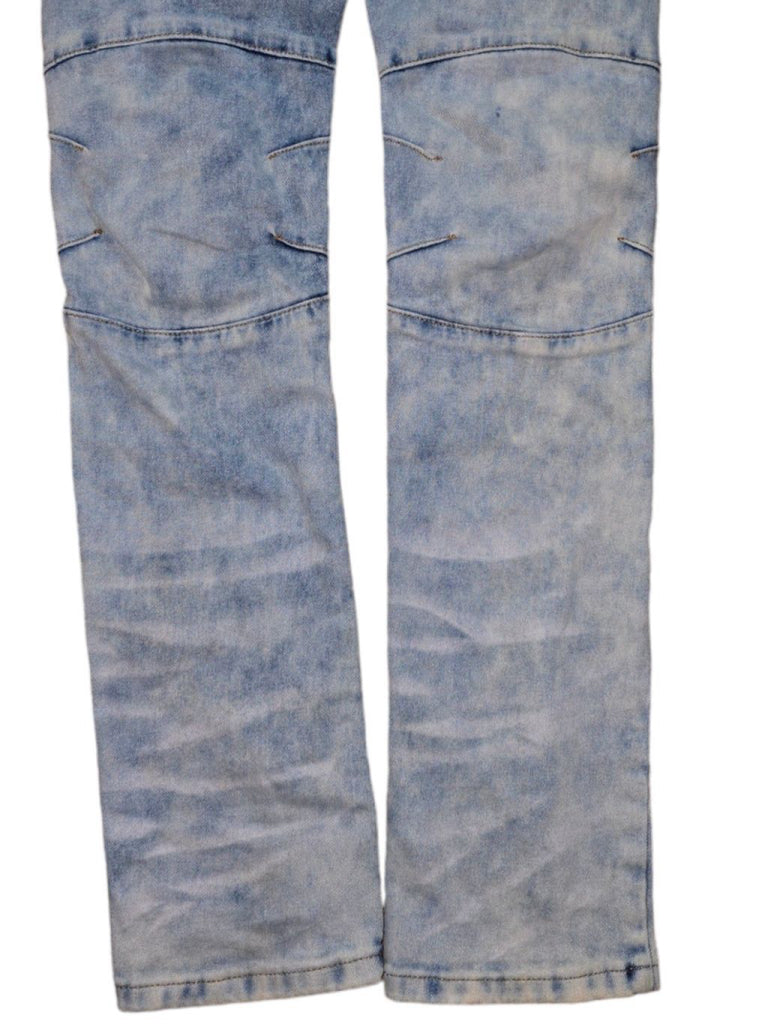 Men's Reason Brand Retro Blue Distressed Skinny Jeans Size 32 Yacht Crew