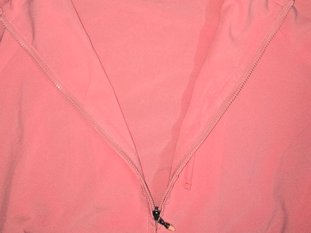 Gap Light Peach Pink Lightweight Hooded Windbreaker Jacket Size L