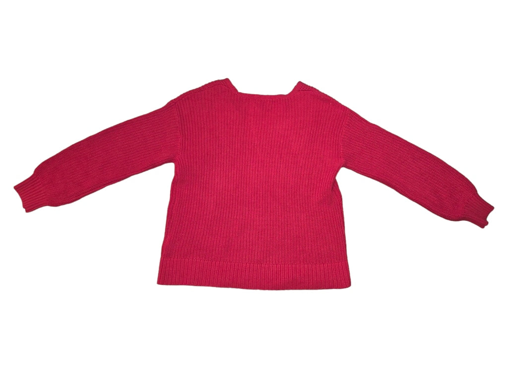 Women's Style & Co Cable Knit Front V-Neck Sweater Size XL MSRP $50 Red