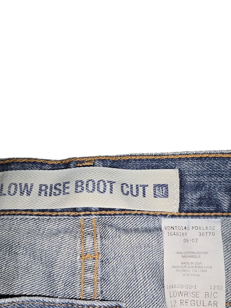 Gap Low Rise Bootcut Jeans Size 12 Blue