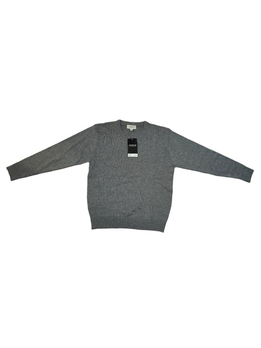 Men's Koman V Neck Gray Acrylic Sweater Medium MSRP $39