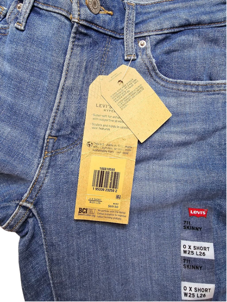 Women's Levi's 711 Hypersoft Skinny Jeans - Size 0 - 25 X 26