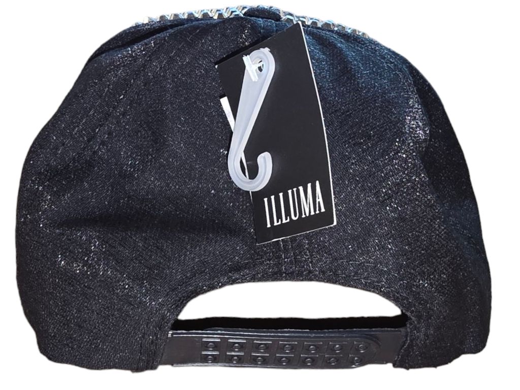 NEW Illuma Black Rhinestone Baseball Cap