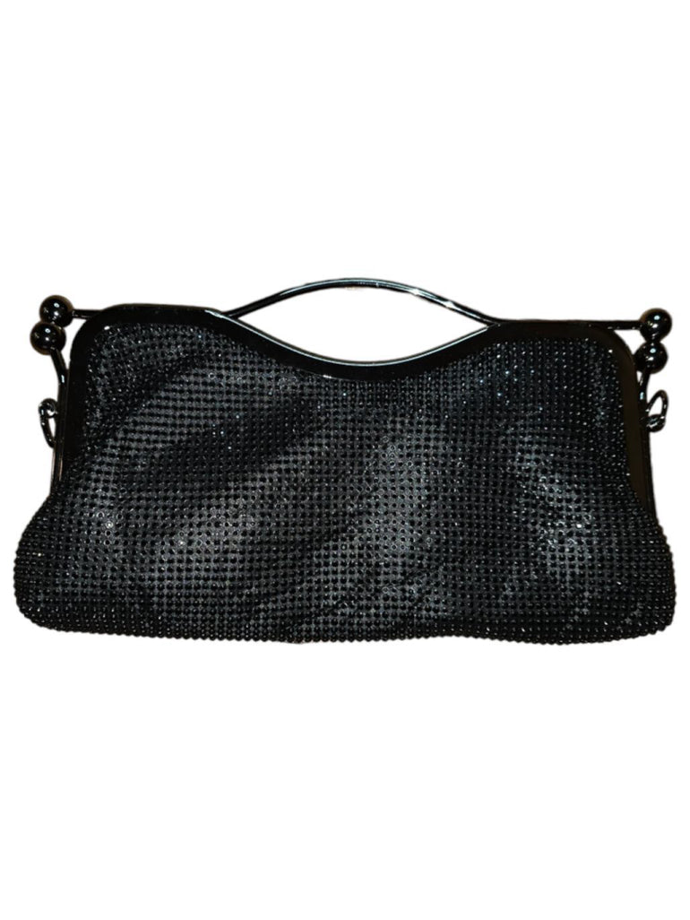 Women's Like Dreams Black Evening Clutch Rhinestone Sequince Bag