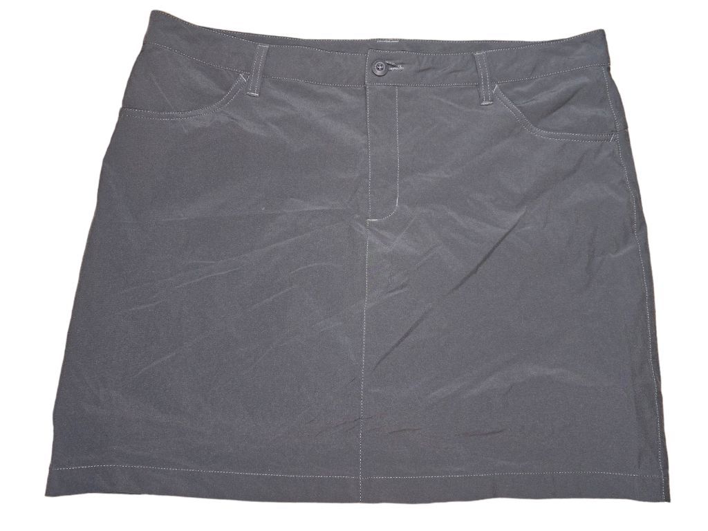 Women's Eddie Bauer Adventure Skort Size 16 Charcoal Dark Gray Skirt