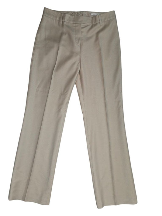 Bernard Zins Paris Cashmere Tan Straight Leg Pants Size 6