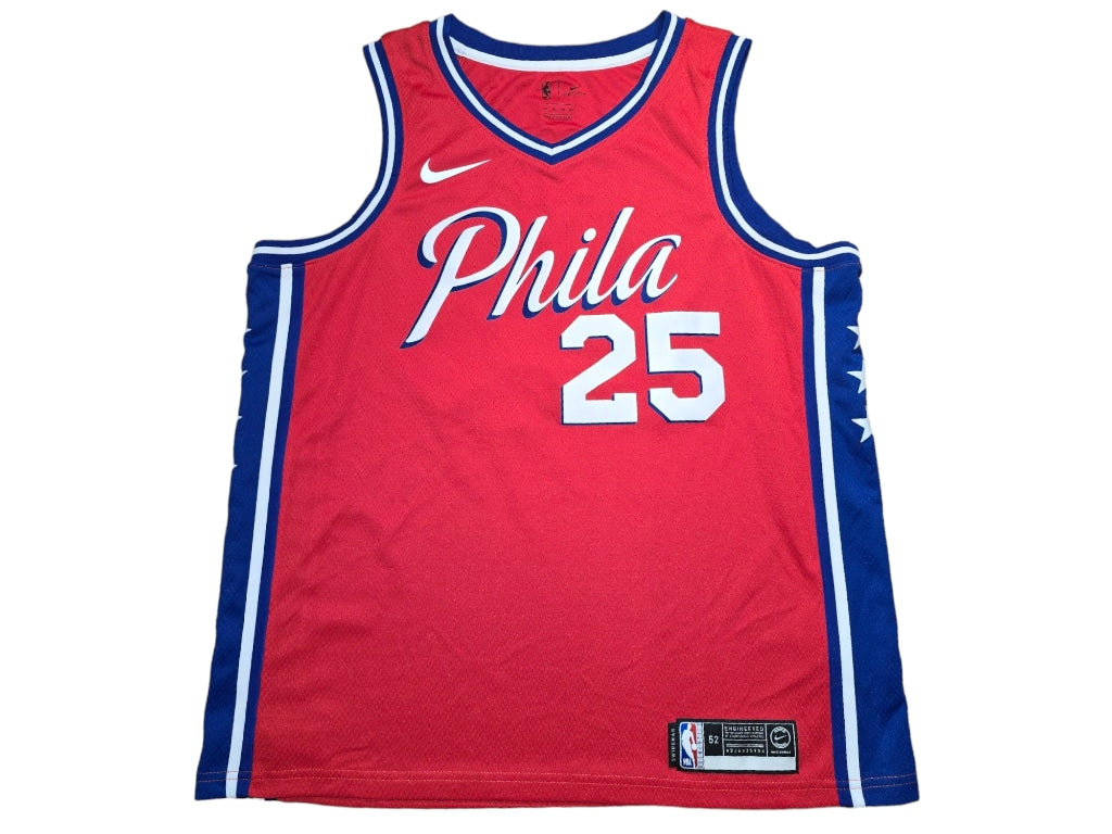 NBA Officially Licensed Jersey Philadelphia 76ers Sixers 25 Simmons Red Sz 52 XL