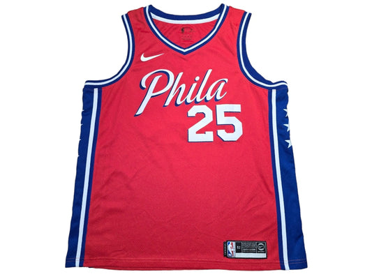 NBA Officially Licensed Jersey Philadelphia 76ers Sixers 25 Simmons Red Sz 52 XL