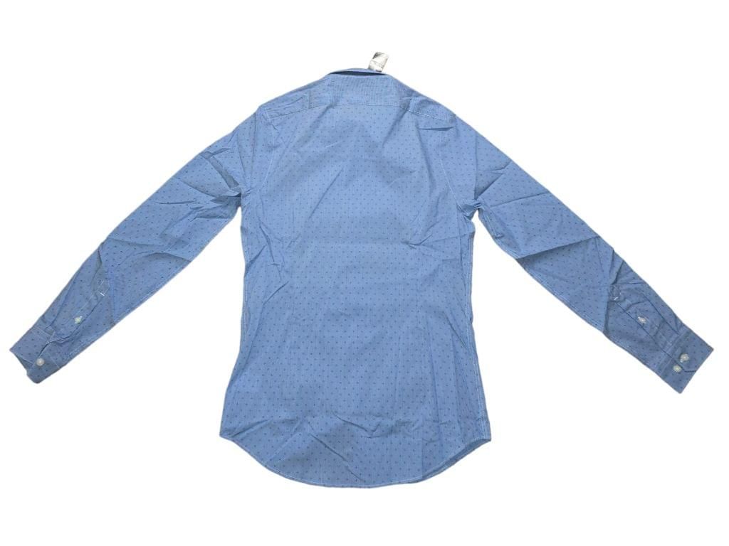 Men's Express Extra Slim Fit Blue Button Down Shirt Size S MSRP $69.90