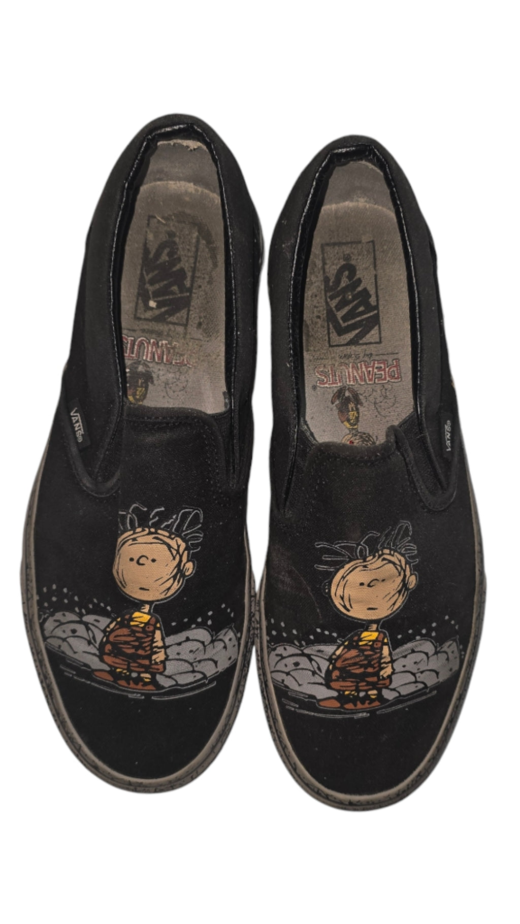 Women's Vans Peanuts PIGPEN Sneakers CLASSIC SLIP ON Toddler Size 10 With Box