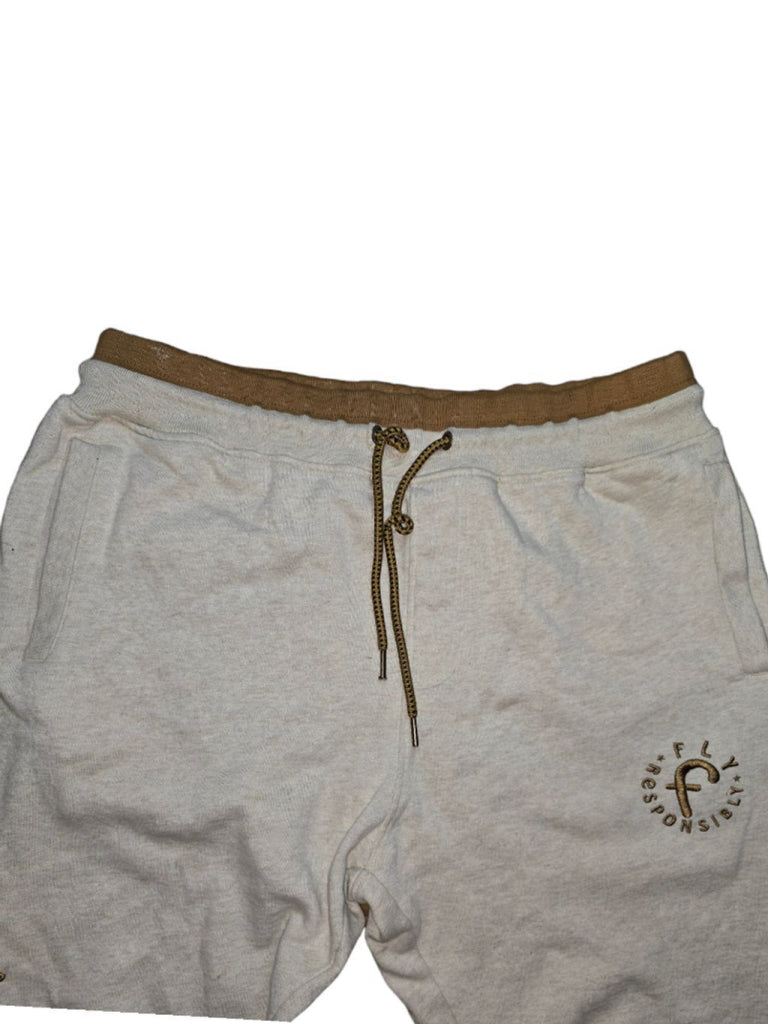 Men's Born Fly Oatmeal and Brown Sweatpants 2XL