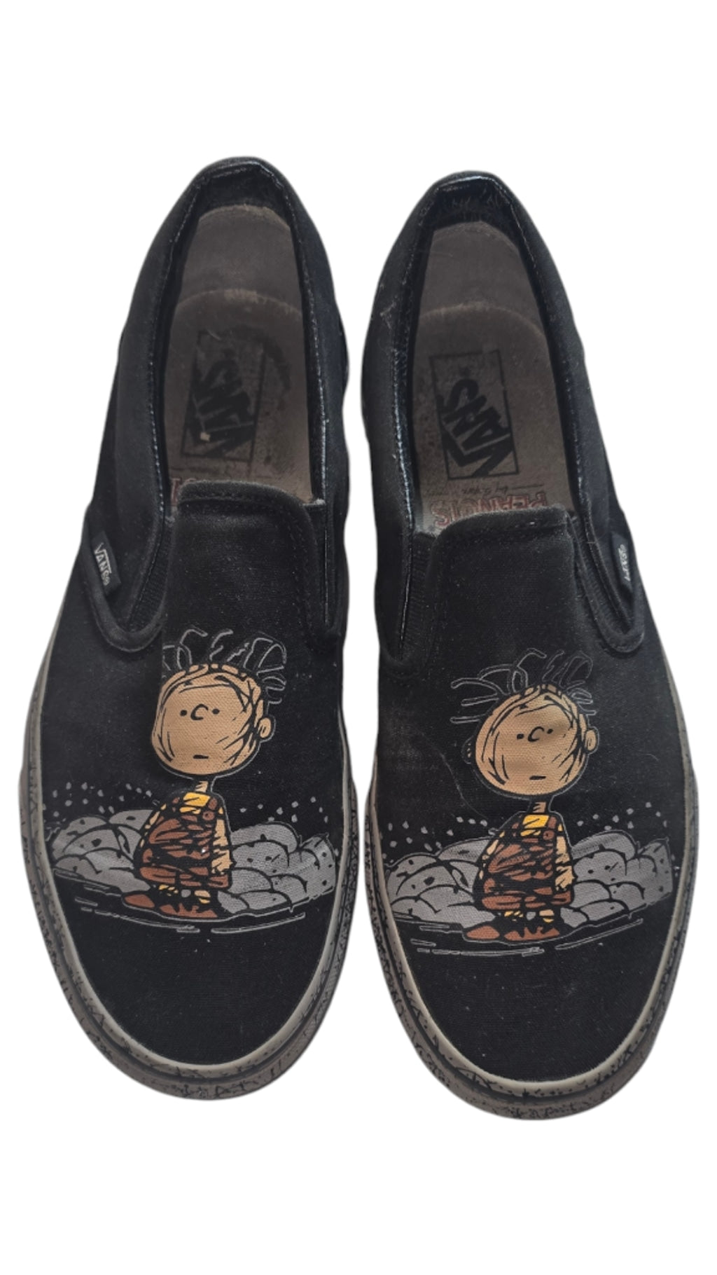 Women's Vans Peanuts PIGPEN Sneakers CLASSIC SLIP ON Toddler Size 10 With Box