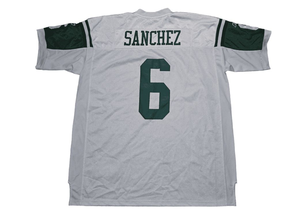 Men's Reebok Onfield Mark Sanchez Football Jersey Size 56 White