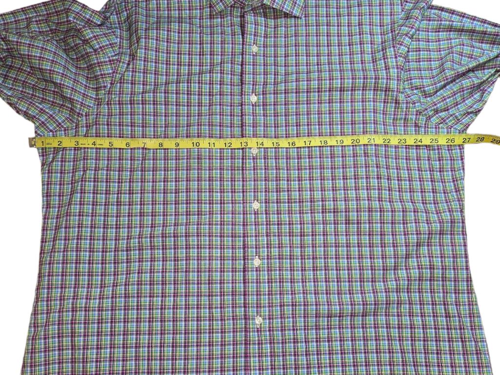 Men's Polo Ralph Lauren XXL Blue/Pink Plaid Shirt Regent Custom Fit