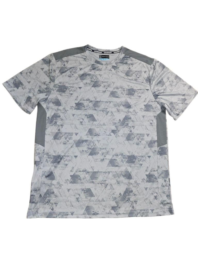 Men's PGA Tour Grey Geometric Camo Golf Shirt - Large MSRP $50