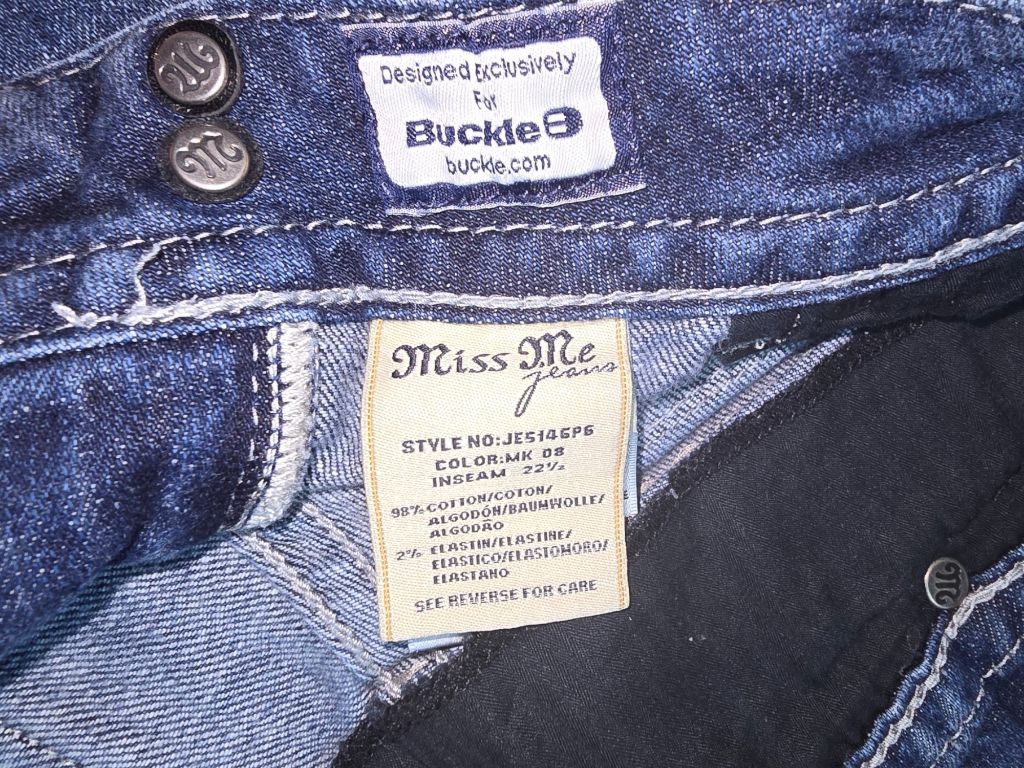 Women's Miss Me Jeans Designed Exclusively for Buckle Capri Size 28 Blue