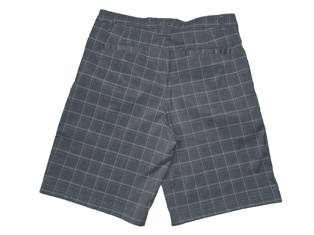 Men's Champion Gray Plaid Lightweight Gold Shorts Size 34