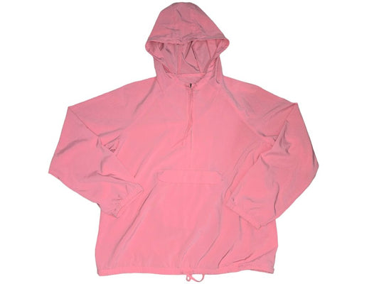 Gap Light Peach Pink Lightweight Hooded Windbreaker Jacket Size L