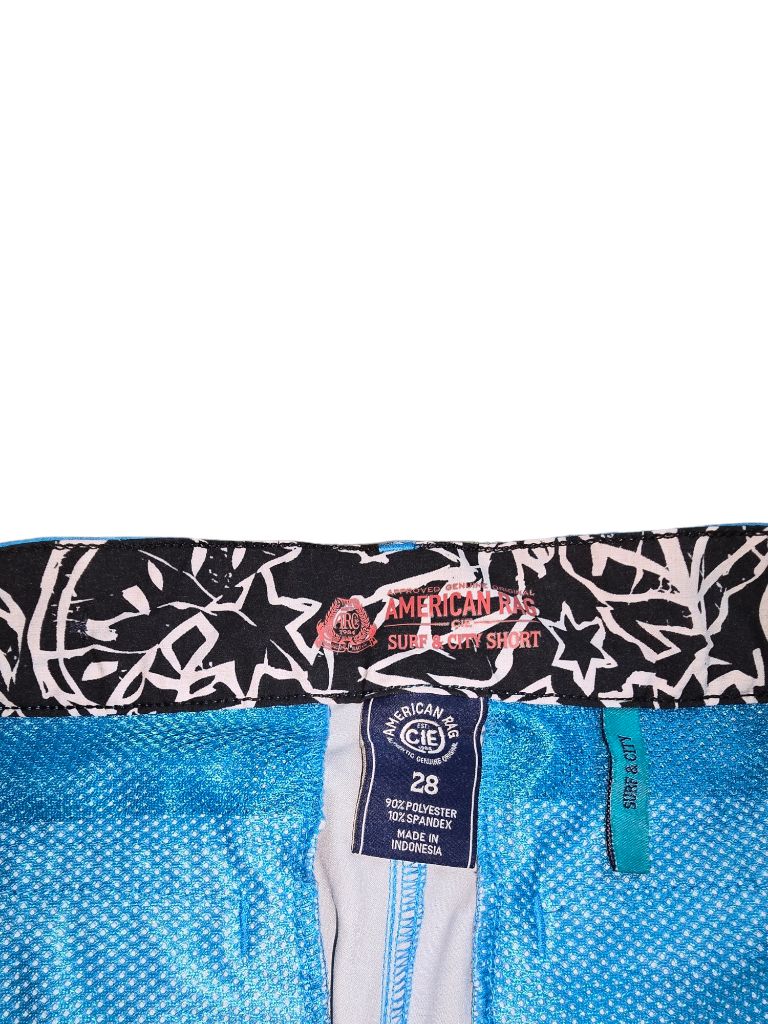 Men's American Rag Blue Surf & City Blue Lightweight Shorts Size 28